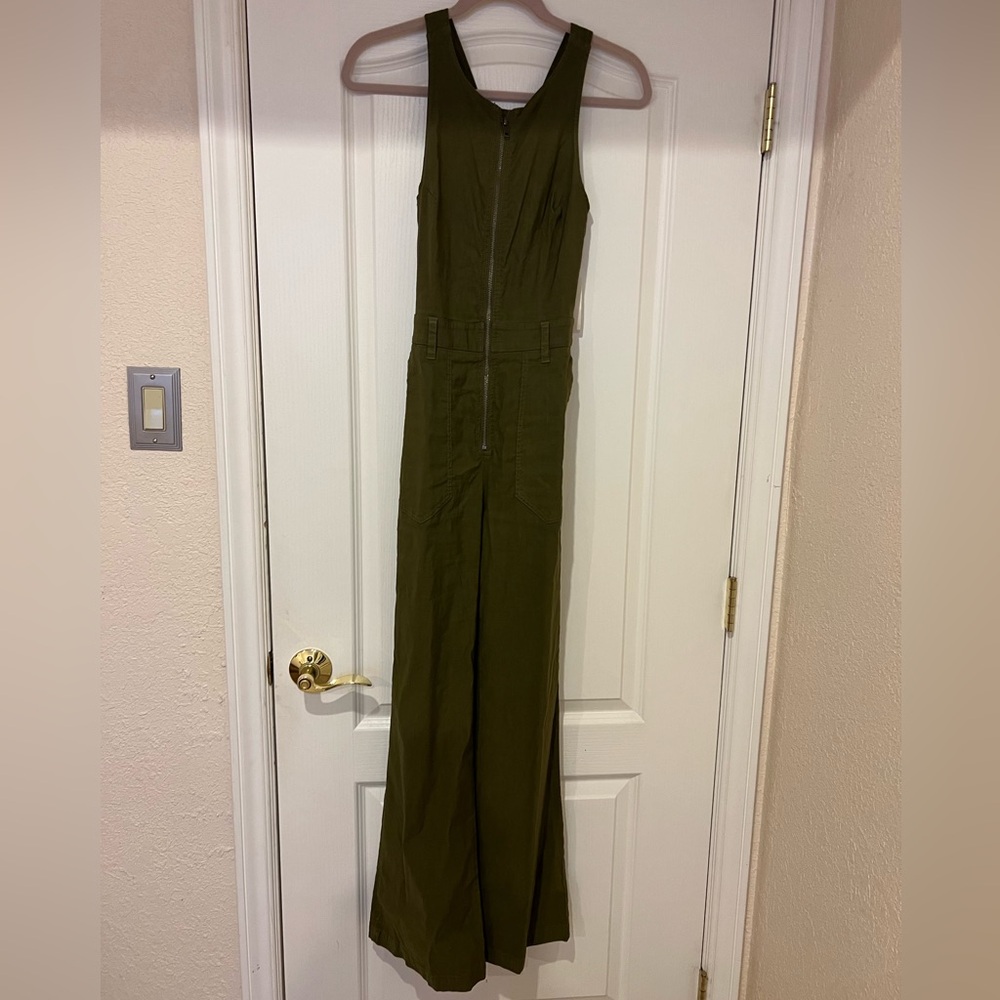 NWT Anthropologie The Naomi Workwear Jumpsuit by Maeve Olive Sz 2 - Picture 5 of 8